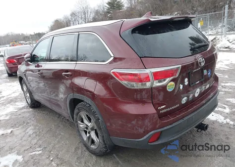 2015 Toyota Highlander Limited Platinum V6 from USA, damaged, VIN 5TDDKRFH1FS221089
